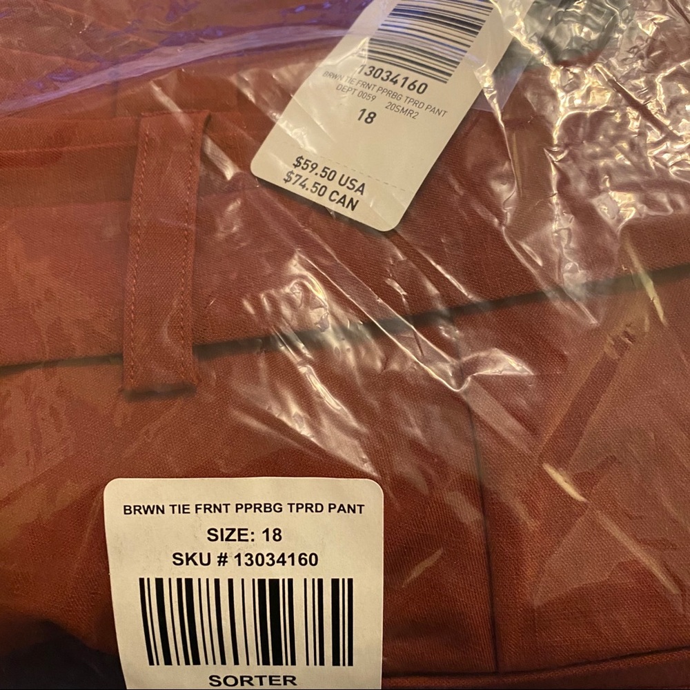 NWT TORRID Self Tie Tapered Pants - Picture 9 of 10